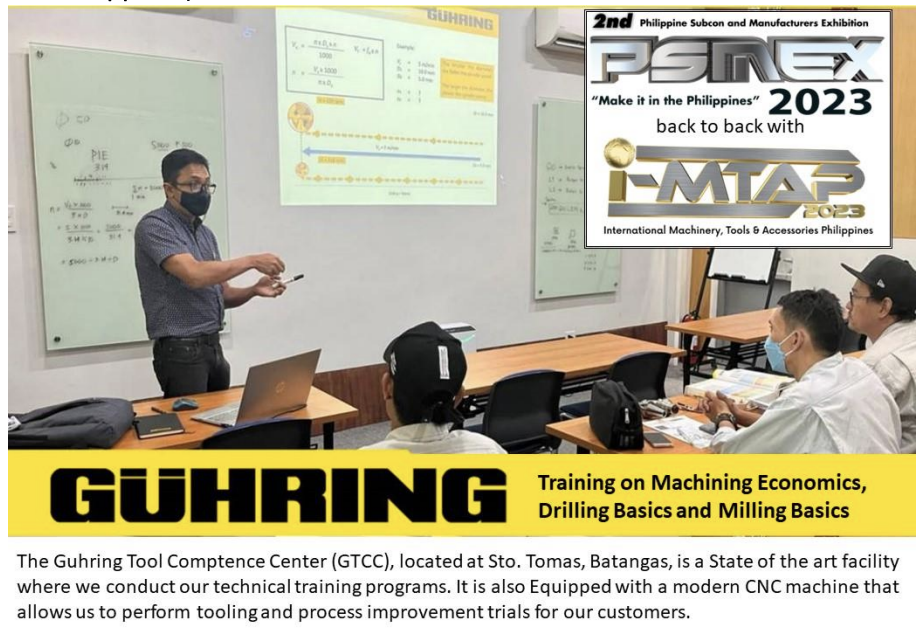 Guhring at iMTAP 2023 back-to-back with PSMEX 2023